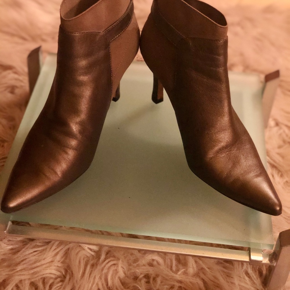 Vaneli Bronze Brown Ankle Bootie